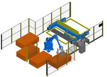 Robot do zbijania palet płotów pergoli