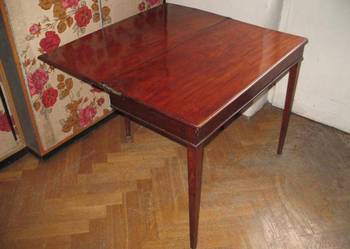 Stolik karciak biedermeier antyk