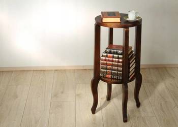 Cudowny Stolik-Kwietnik-Art Deco-Lata 30-Drewno Bukowe-Vintage