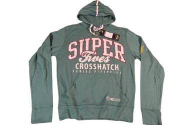Bluza z kapturem CROSSHATCH Series 55 Nowa Rozmiar S Kangurka Vintage