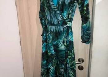 Sukienka maxi kopertowa