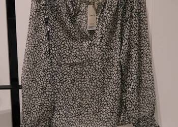 Mango piękna bluzka metaliczna nitka 34 XS