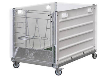 Domek dla cieląt pojedynczy CalfOTel OpenTop Premium mobilny (z kółkami) i…