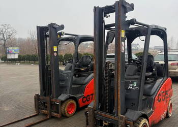 wózek widłowy LINDE H16T H20T Triplex 5.20m 5.60m LPG 2010 2 sztuki