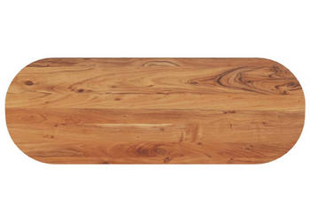 Blat do stołu 110x40x38 cm owalny lite drewno akacjowe WM-370095