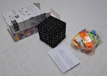 3x3x3 układanka, kostka Rubika, logiczna z klocków, czarna (Zabawka)