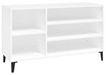 Półka na buty biała 102x36x60 cm materiał drewnopochodny WM-819748