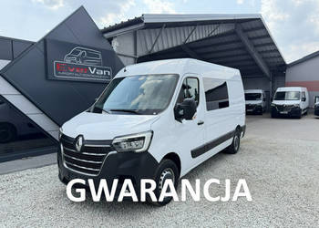 Renault Master średniak L2H2 Brygadówka 7-osobowa pełna opcja lift 80tys.k…
