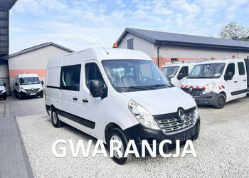 Renault Master średniak 7 osobowy L2H2 brygadówka doka full opcja