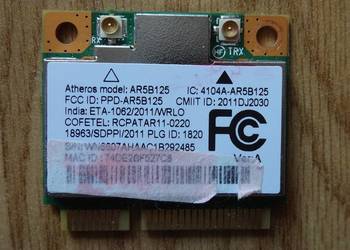 WiFi Atheros AR5B125 (do laptopa ACER Aspire 7250)