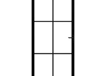 vidaXL Drzwi wewnętrzne, szkło ESG i aluminium(SKU:151203)