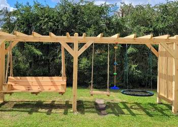 HUŚTAWKA  PLAC ZABAW MAŁPI GAJ ZJEŻDŻALNIA