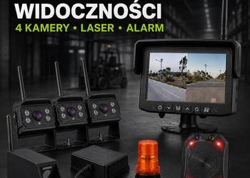 Kompletny system kamer AI do wózka widłowego + kamera na widły z laserem