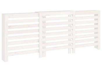 Osłona grzejnika biała 210x21x85 cm lite drewno sosnowe WM-822612