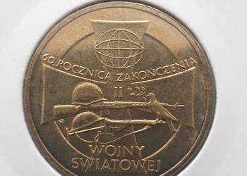 2 zł 60 r. Zakończenia II Wojny Światowej-2005 r.-mennicze