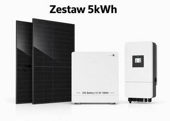 Zestaw budżetowy 5kWh LV (panele, inwerter 3 fazy, magazyn 5.12 kWh)