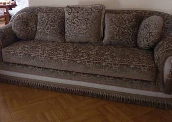 Sofa stylowa Greta klasyczna kanapa wypoczynek welur trójka
