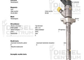 Wtryskiwacze Bosch komplet 4 sztuk 0445110087 NISSAN RENAULT OPEL