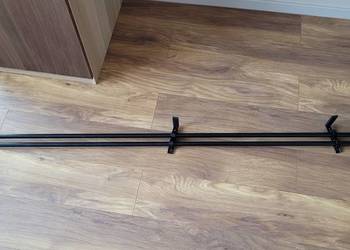 Teleskopowy karnisz IKEA, czarny, 210-385 cm. OKAZJA!