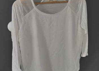 Bershka bluzeczka tiulowe wstawki 38 M