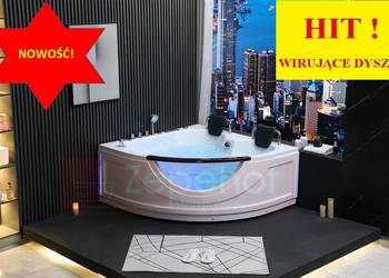 Wirujące dysze Wanna z hydromasażem EGX-015 narożna 150cmx150cmx65cm spadaj