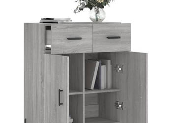 Szafka szary dąb sonoma 695x34x90cm materiał drewnopochodny WM-827994