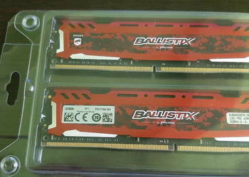 2 sztuki Crucial 8GB 2400MHz Ballistix Sport LT Red CL16