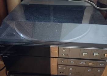 AKAI WIEŻA VINTAGE: Amplituner AA-M3,Magnetofon HX-M5, Gramofon AP-M3