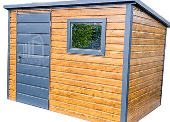 Schowek - Domek ogrodowy 3x2m - Drzwi - Okno  Drewnopodobny ID655