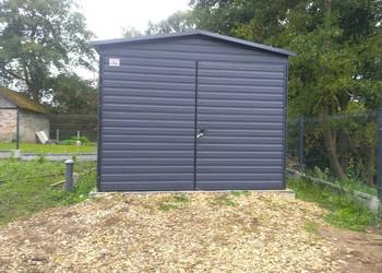 Garaż blaszany antracyt 3x5