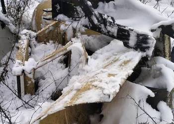 Pług do śniegu odśnieżania typu strzała 255 cm z adaptacją do ciągnika.