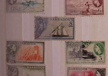 Barbados 1954 królowa Elżbieta II ZNAK WODNY pełny rok