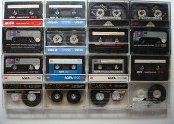 KASETY magnetofonowe AGFA-CASIN  (używane)