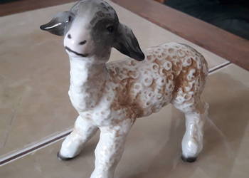 Porcelanowy baranek Heinz Schaubach - Unterweißbach lata 1940-1958
