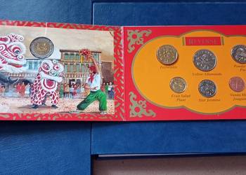 Stare monety Singapur 1996 7 monet Stan Menniczy