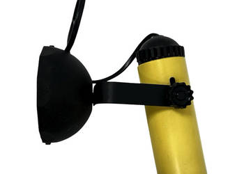 Żółta lampa, kinkiet POLAM PIŁA Typ 12, Polska lata 70.