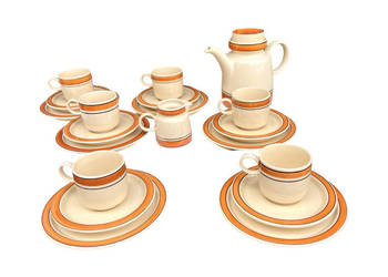 Serwis do kawy dla 6 osób Melitta, Niemcy, lata 70.