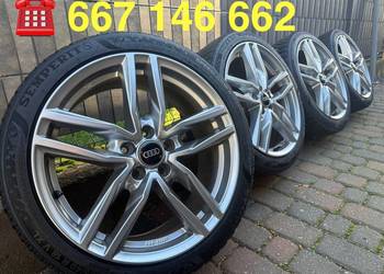 Zimowe 18 cali Audi A3 A4 Skoda Mercedes felgi koła komplet 5x112 ET45