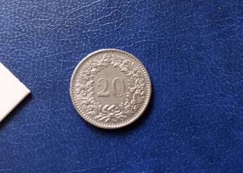 Stare monety 20 rappen 1970 Szwajcaria