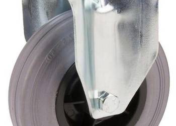 Koła skrętne z czarnymi oponami gumowymi 3478PIR125P62