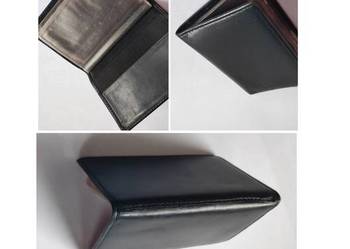 etui wizytownik okładka skórzana ze skóry na wizytówki dokumenty karty płat