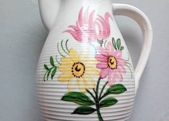 Fajansowy dzbanek art deco, Hertwig - Hatzhutte, Sygnatura z lat 1941-57.