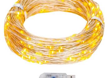 vidaXL Lampki świąteczne, 40 m, 400 micro LED, ciepła biel（SKU:328847）