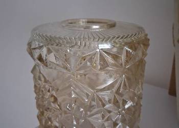 5 kloszy szklanych zdobionych PRL