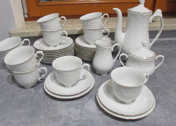 Porcelana Rococo Złota Linia 12 osób Ćmielów