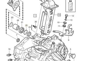 VOLVO XC90 XC60 XC70 uszczelka tulei przekladni katowej