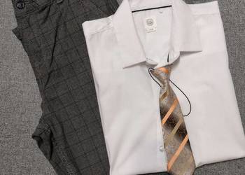 Spodnie z koszulą- zestaw wizytowy,  roz. 152