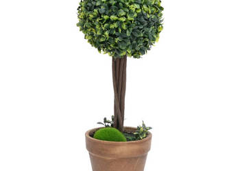 Kule ze sztucznego bukszpanu w doniczce 2 szt. zielone 56 cm WM-336517