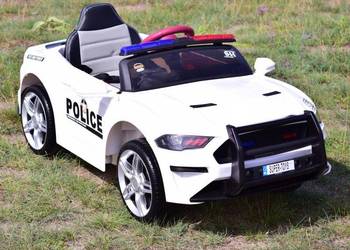BAWIBUS.PL Autko na akumulator AUTO POLICJA MUSTANG dla dzieci jeździk