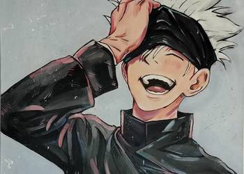 Obraz anime Gojo Satoru Jujutsu Kaisen 50x50